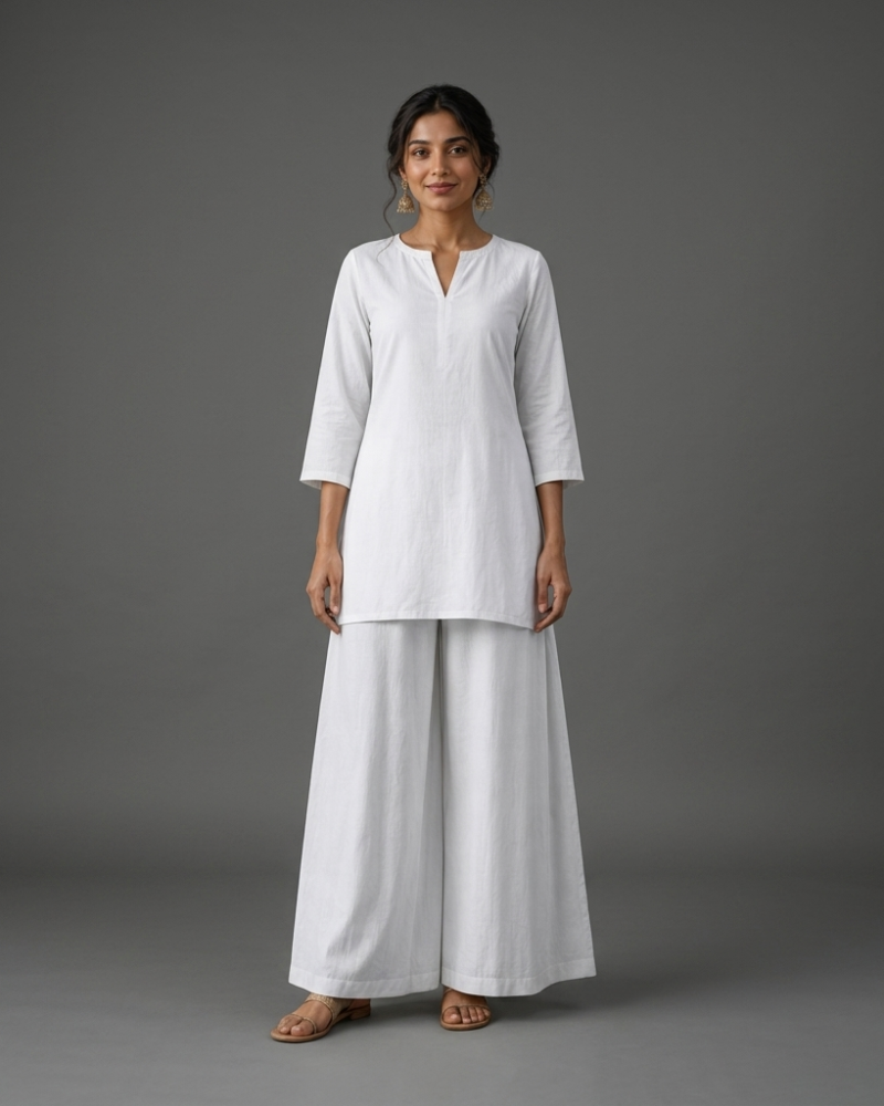 Palazzo & Kurti Co-ord Set (Rayon)